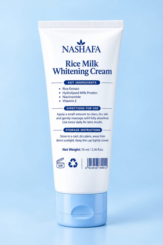 Nashafa Whitening Cream (Rice+Milk)